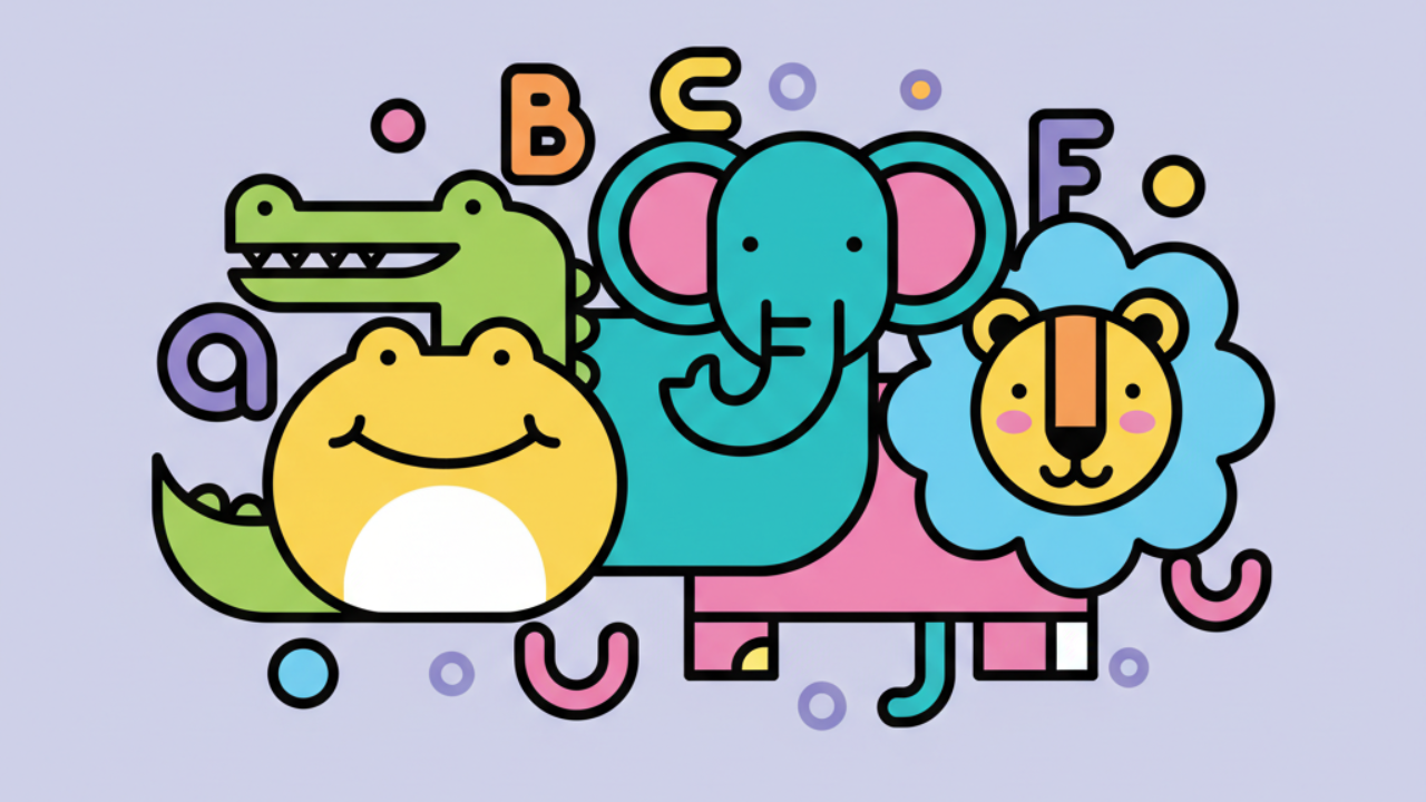 Atividades de Colorir Alfabeto com Desenhos de Animais