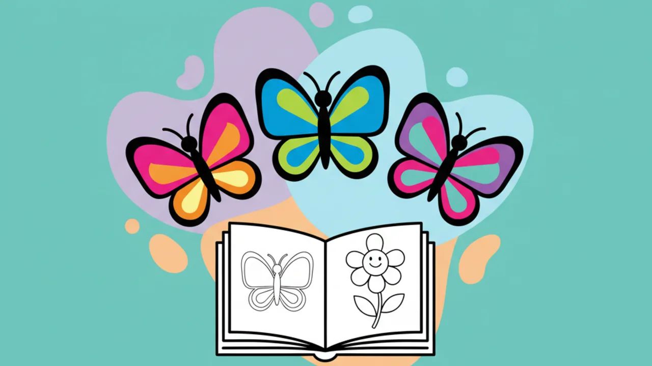 10 Melhores Desenhos de Borboleta Fofa para Pintar