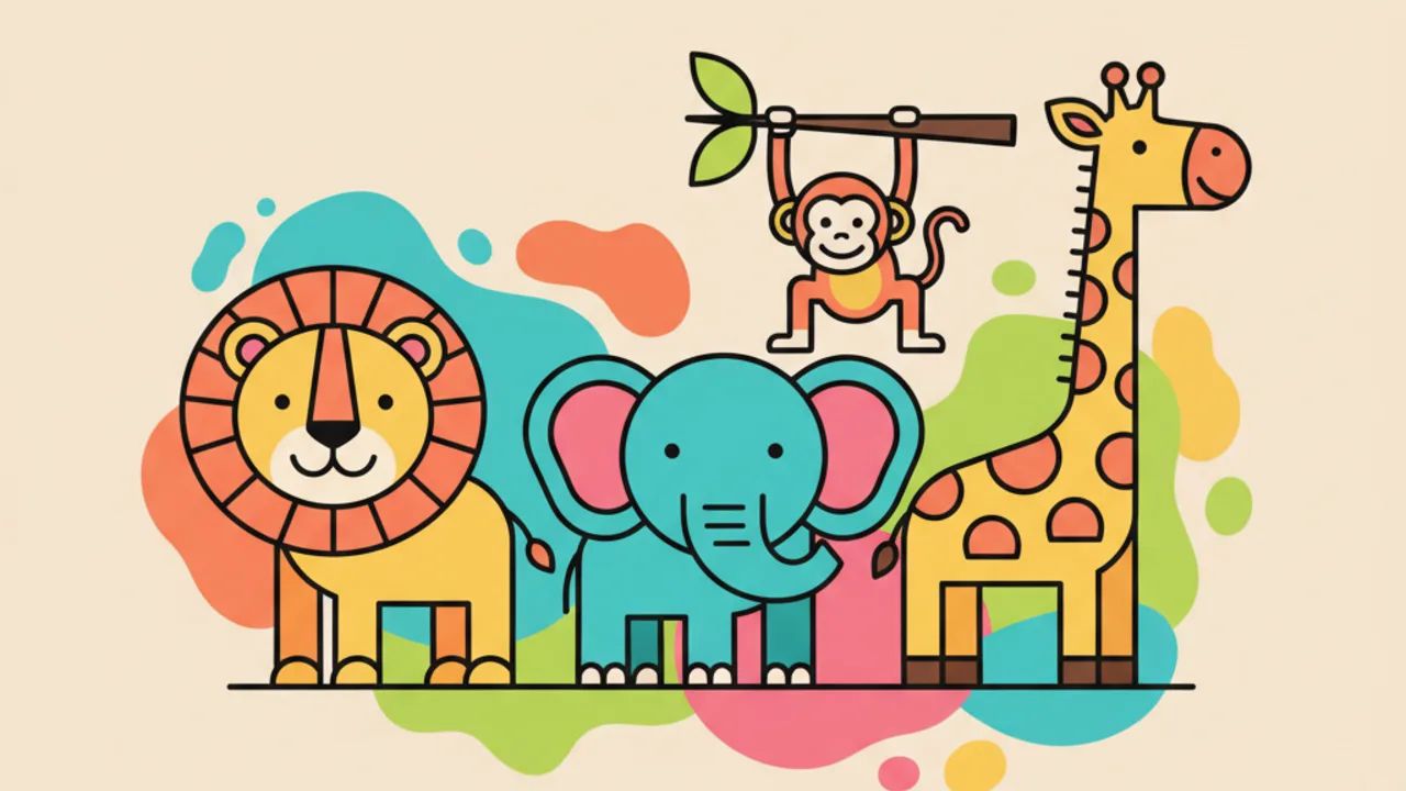 40 Animais Fofos para Colorir: Atividades Infantis Divertidas