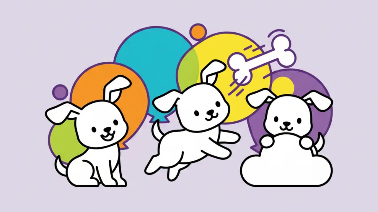 Páginas de Colorir: Cachorrinhos Fofos e Divertidos
