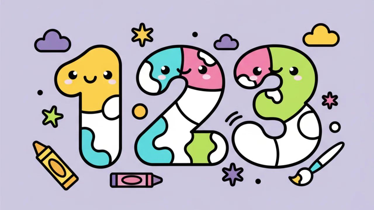 Atividades de Colorir Números Fofos: Diversão e Criatividade