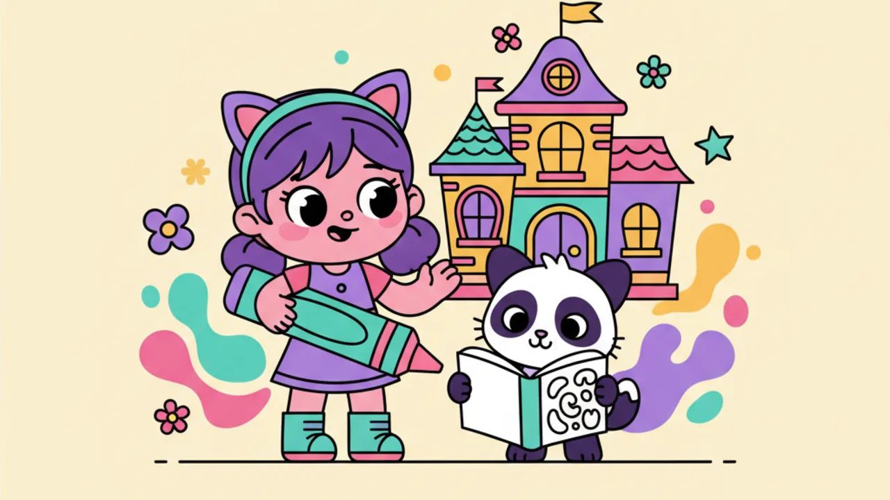Atividades de Colorir A Casa Mágica da Gabby para Crianças