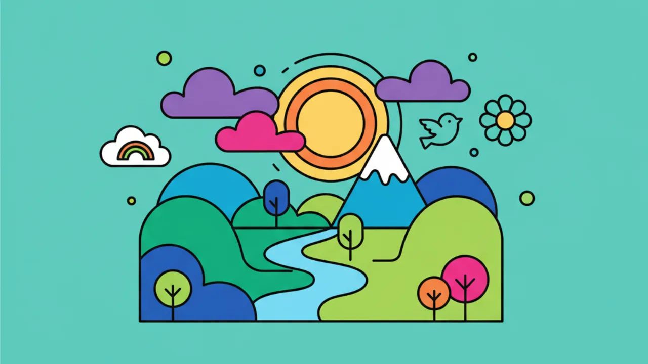 Atividades de Colorir Paisagens: Diversão e Criatividade