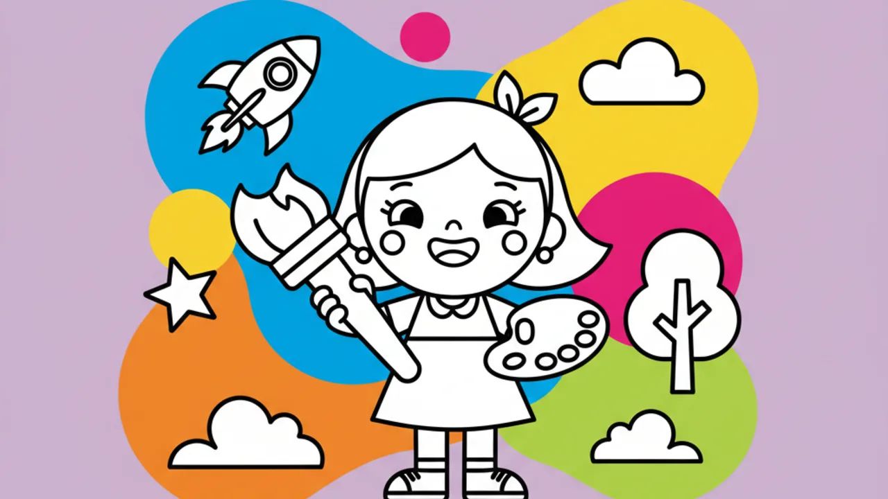 Lila para Pintar: Desenhos Educativos do Mundo Bita