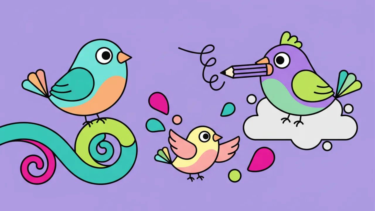 Aves Fofinhas para Colorir: Atividades Infantis Criativas