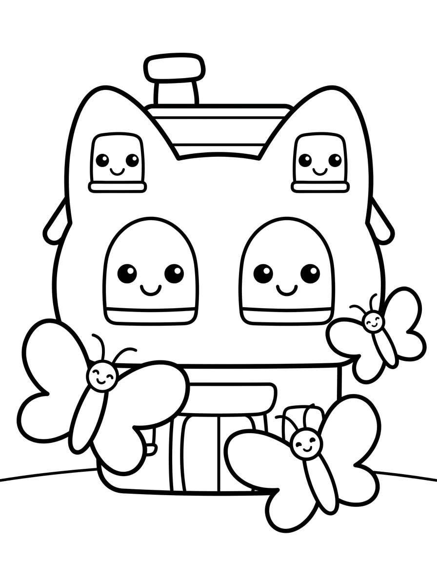 A Casa de Bonecas Mágica da Gabby para colorir Desenho de A Casa de Bonecas Mágica da Gabby para colorir e imprimir grátis