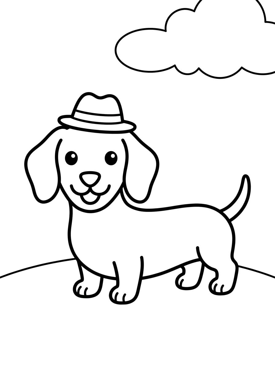 Snickers o Cachorrinho Salsicha para colorir Desenho de Snickers o Cachorrinho Salsicha para colorir e imprimir grátis