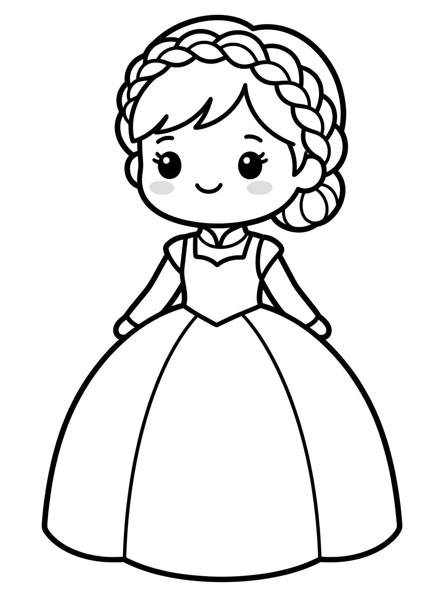 Coleção de desenhos para colorir: Anna from Frozen Coloring Pages