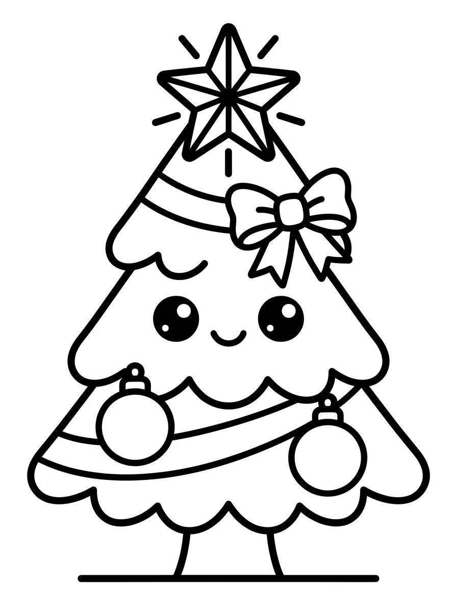 Árvore de Natal para Colorir