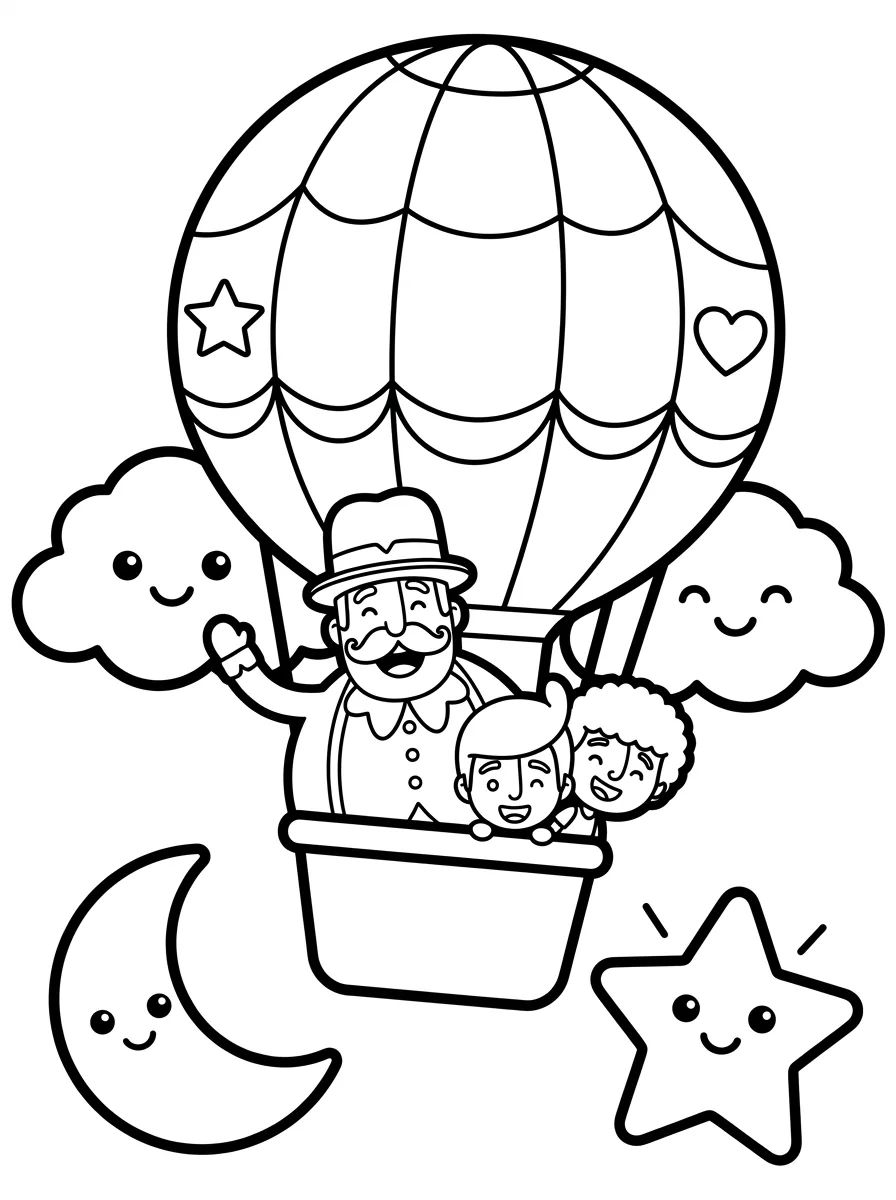 Bita no Balão Mágico para colorir Desenho de Bita no Balão Mágico para colorir e imprimir grátis