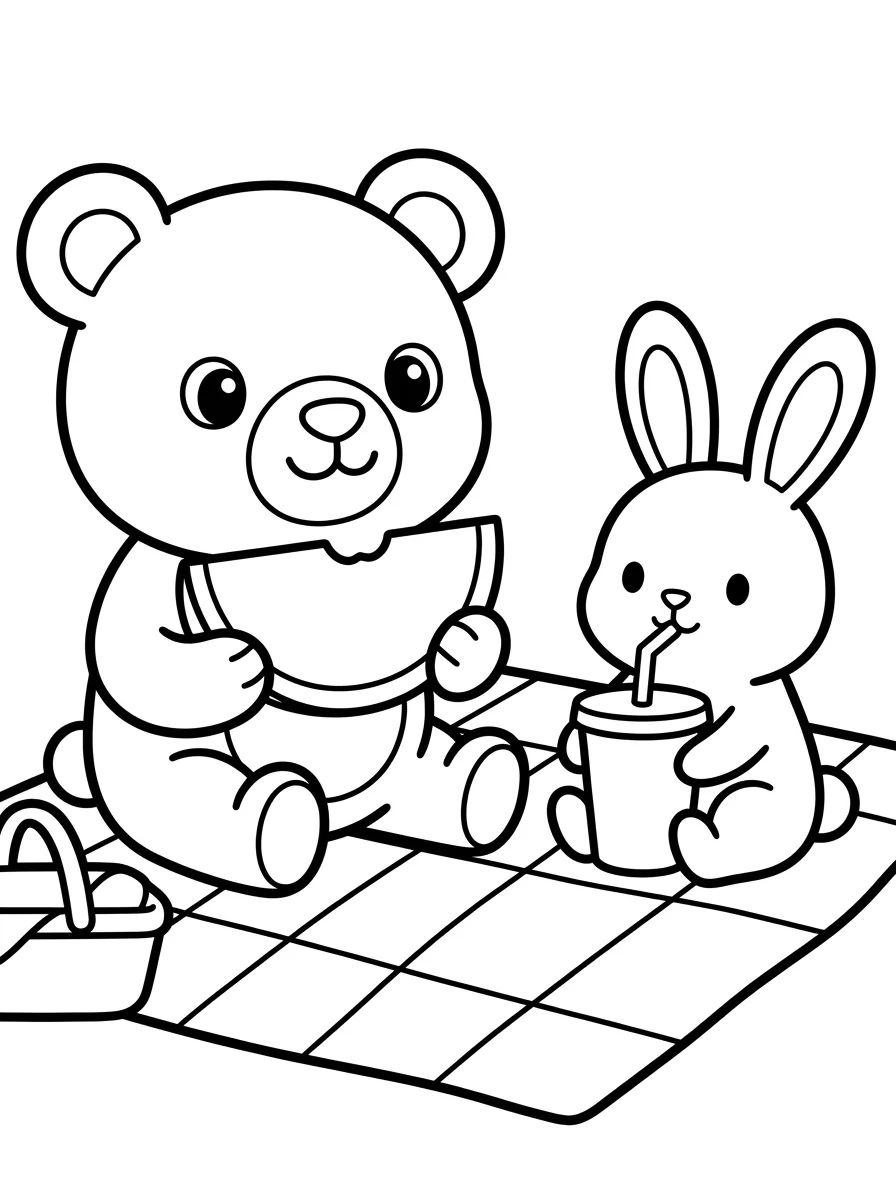 Coleção de desenhos para colorir: Bobbie Bear and Friends Coloring Pages