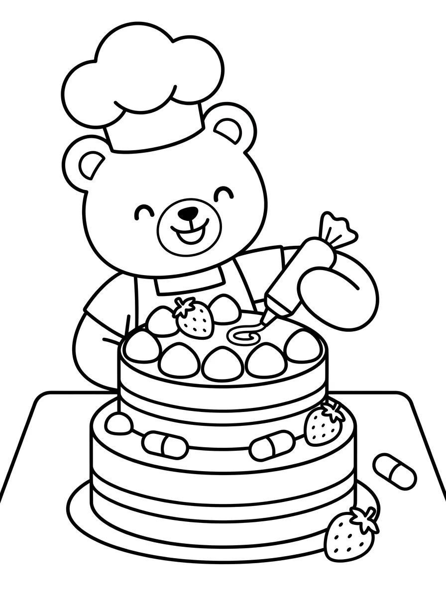 Ursinho Bobbie na Cozinha
