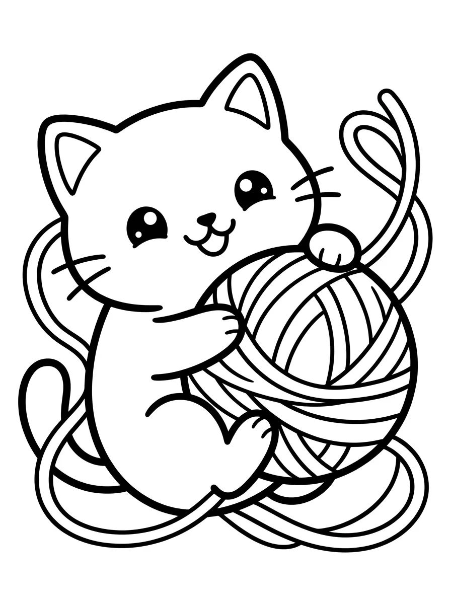 Coleção de desenhos para colorir: Animais Fofos para Colorir