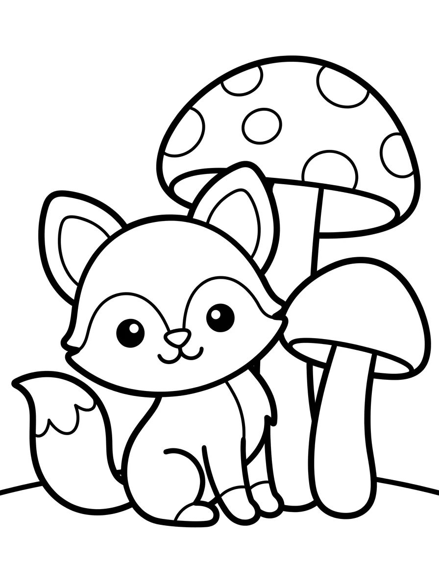 Bichinhos do Bosque Fofos para Colorir