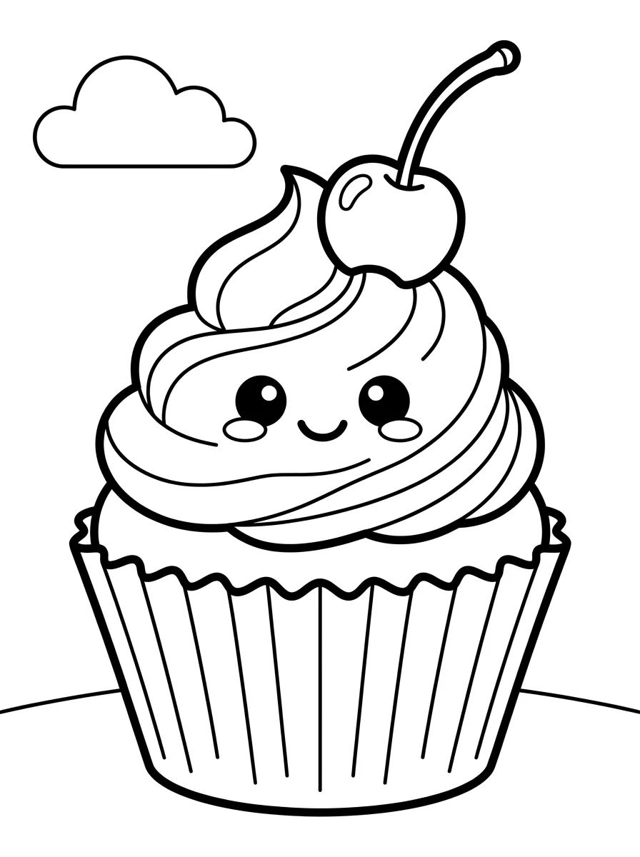 Bolos e Cupcakes para Colorir
