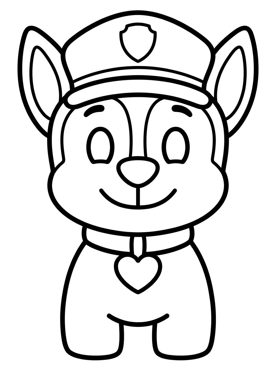 Coleção de desenhos para colorir: Desenhos da Patrulha Canina para Colorir