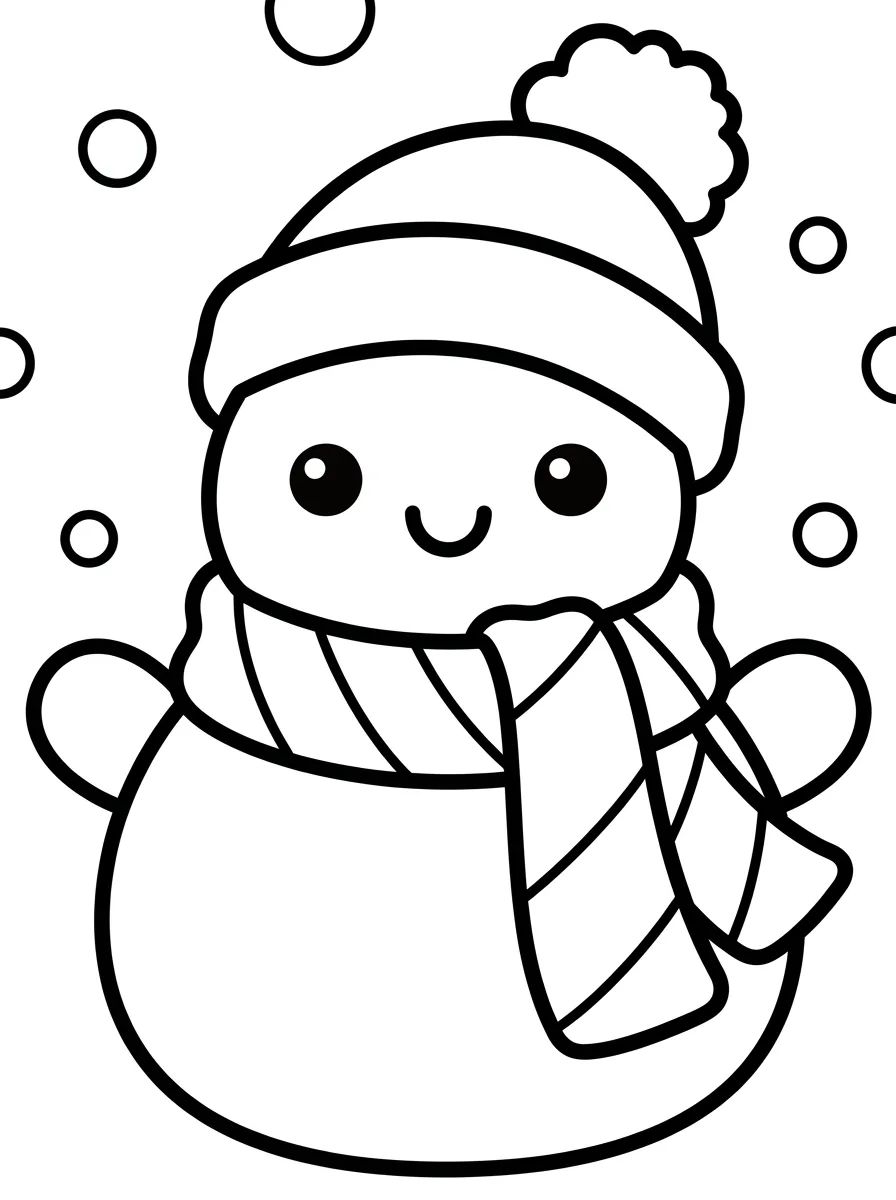 Coleção de desenhos para colorir: Desenhos de Inverno para Colorir