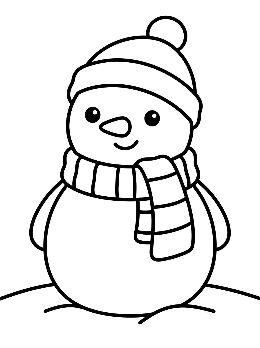 Coleção de desenhos para colorir: Desenhos de Inverno para Colorir