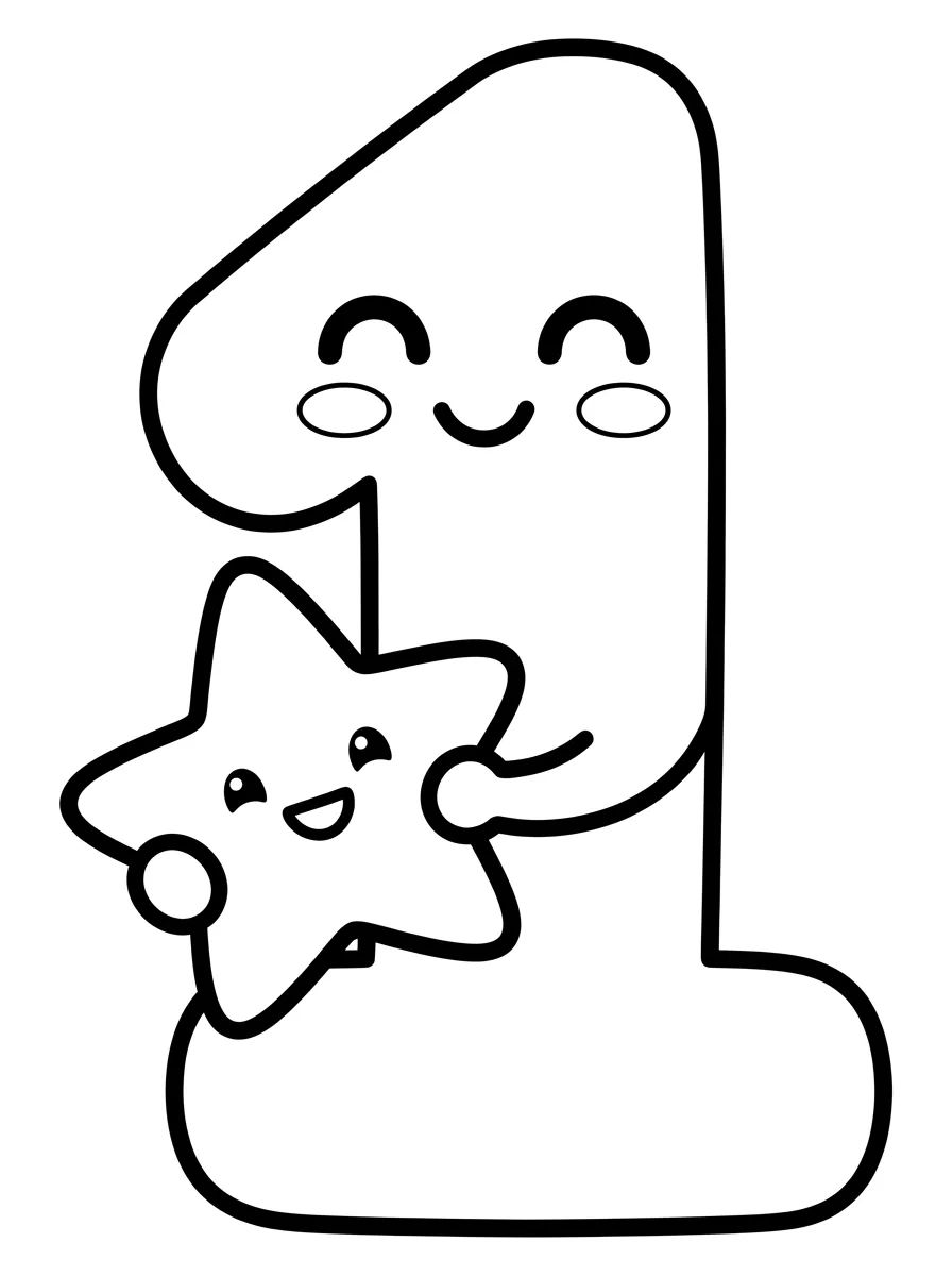 Coleção de desenhos para colorir: Desenhos de Números Divertidos para Colorir