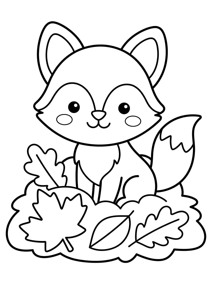 Coleção de desenhos para colorir: Desenhos de Outono para Colorir
