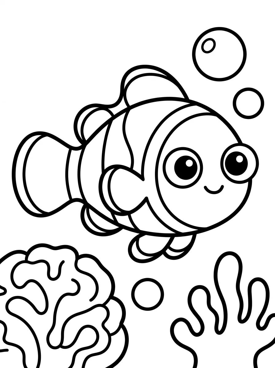 Desenhos de Peixes para Colorir