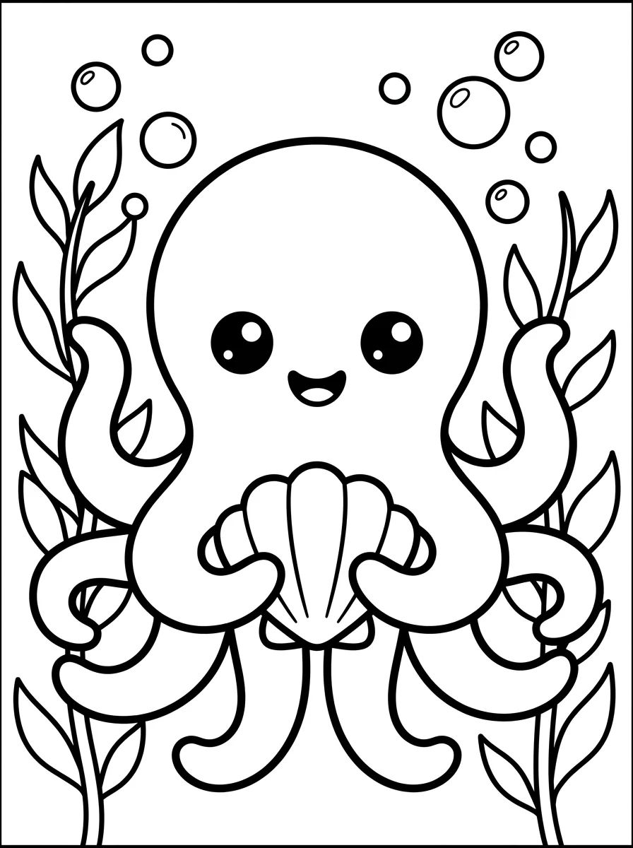 Desenhos do Fundo do Mar para Colorir