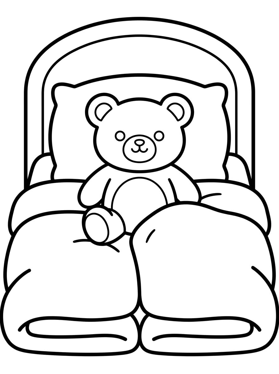 Quarto Aconchegante para Colorir