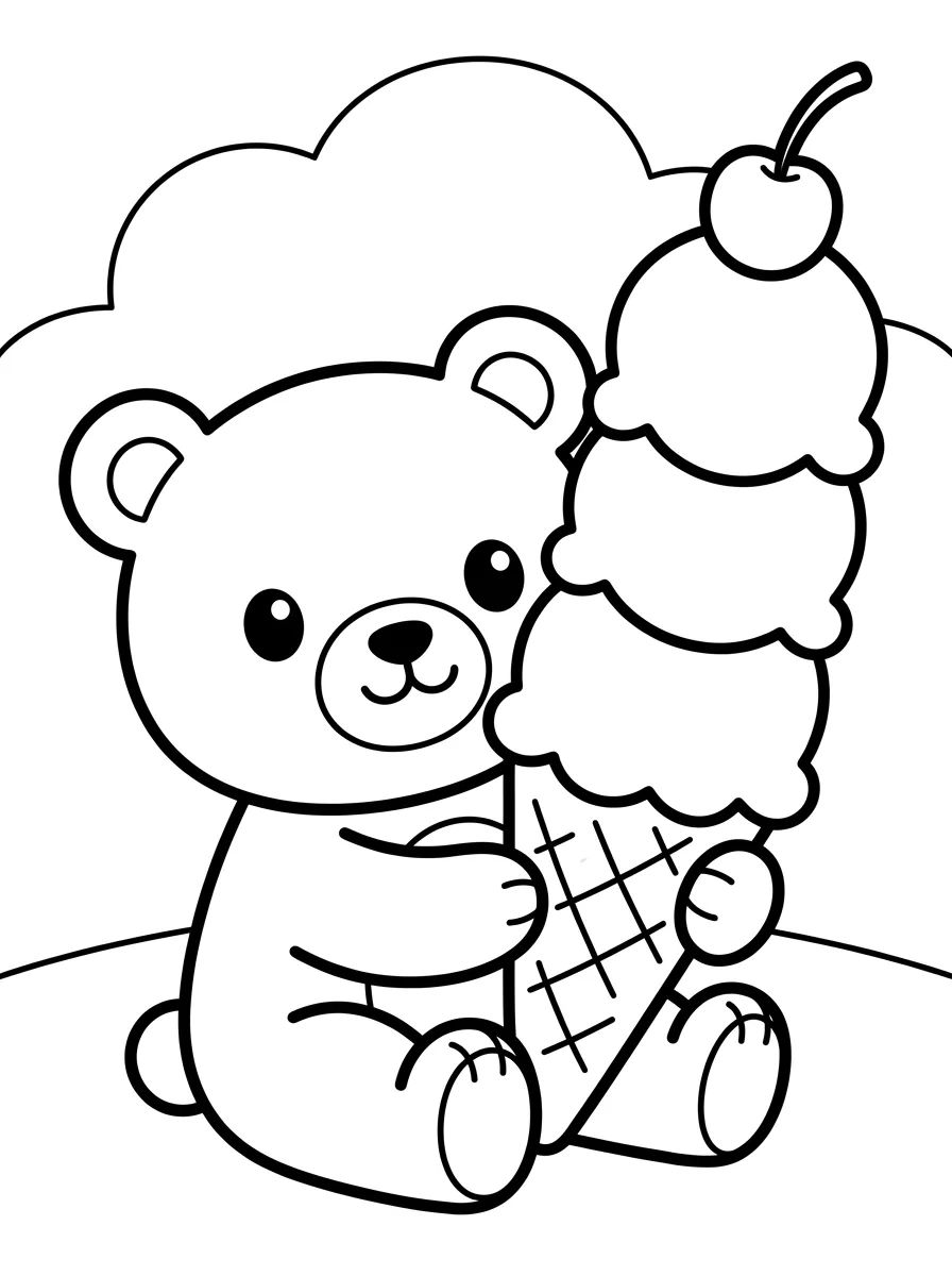 Ursinho Bobbie para Colorir