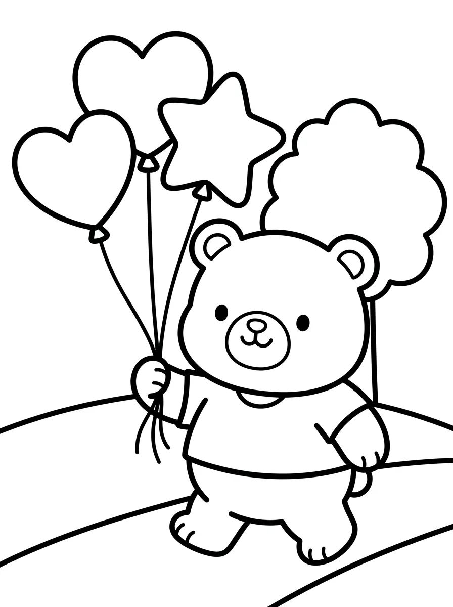 Coleção de desenhos para colorir: Bobbie Bear's Outdoor Adventures
