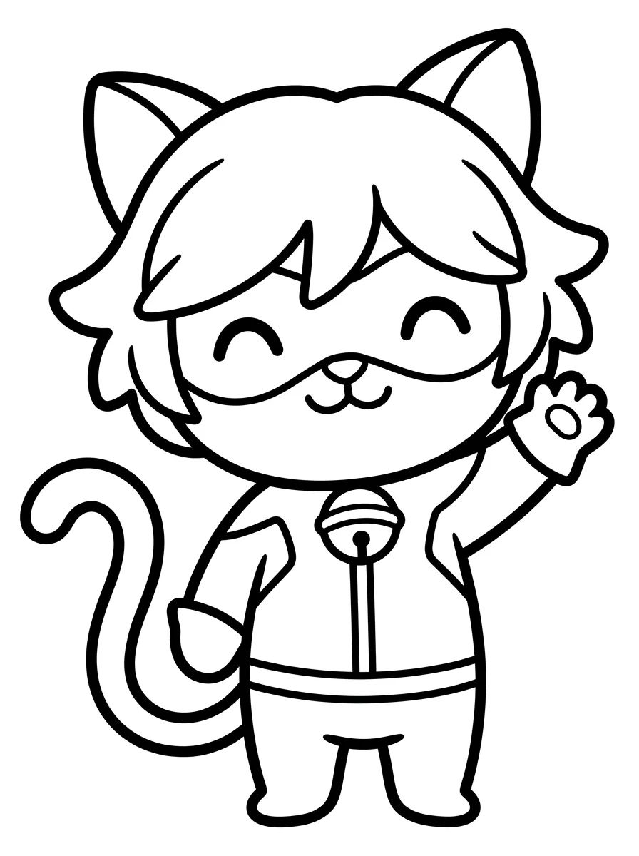 Capa da coleção Desenhos do Cat Noir para Colorir