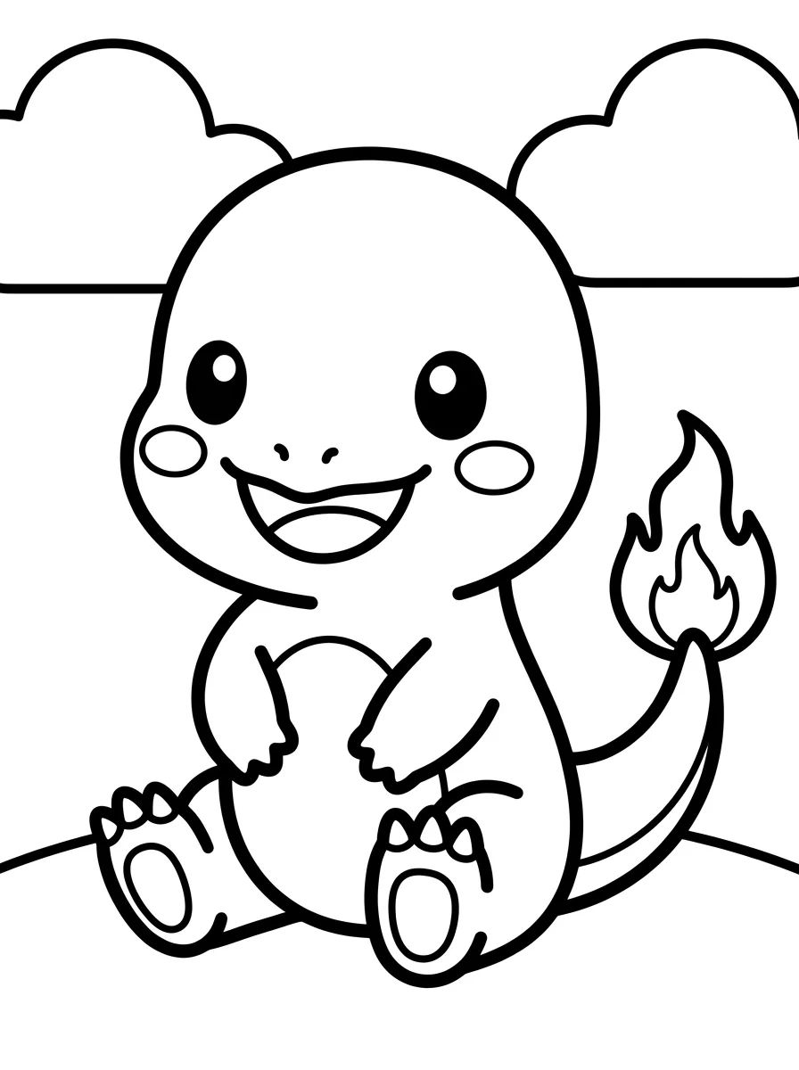 Capa da coleção Desenhos do Charmander para Colorir