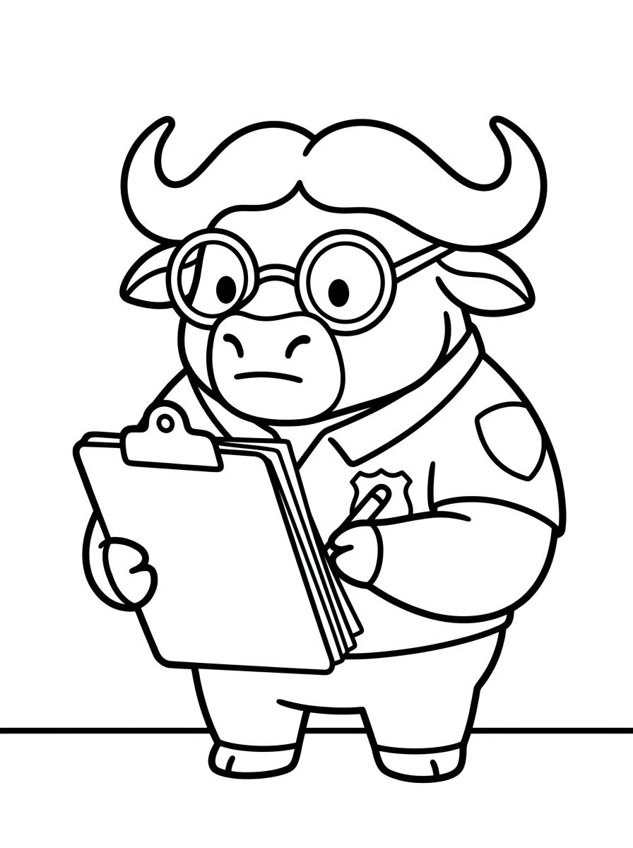 Chefe Bogo de Zootopia para Colorir