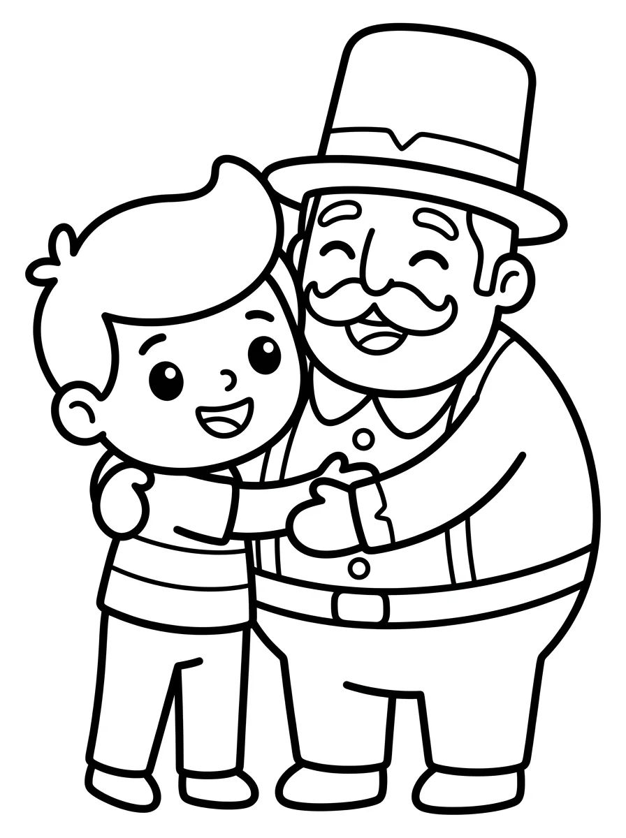 Dan Abraçando o Bita para colorir Desenho de Dan Abraçando o Bita para colorir e imprimir grátis