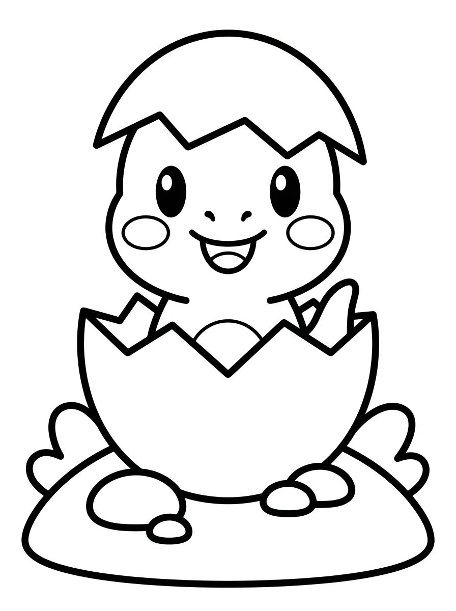 Bebê T-Rex Fofinho para colorir Desenho de Bebê T-Rex Fofinho para colorir e imprimir grátis
