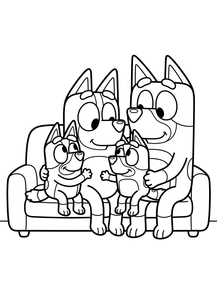 Mamá Chilli y su Familia Reunida para colorir Desenho de Mamá Chilli y su Familia Reunida para colorir e imprimir grátis