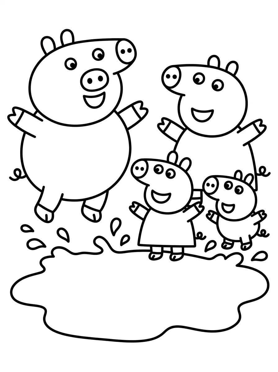 Capa da coleção Família Pig