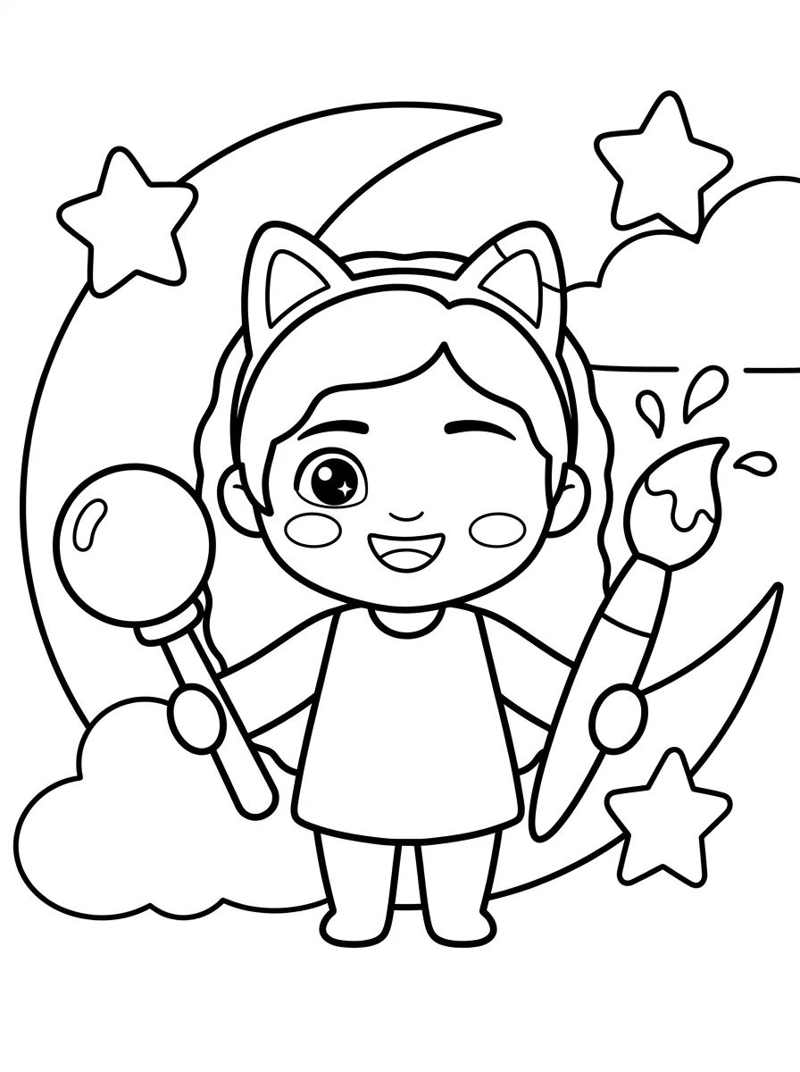 Capa da coleção Desenhos da Gabby para Colorir