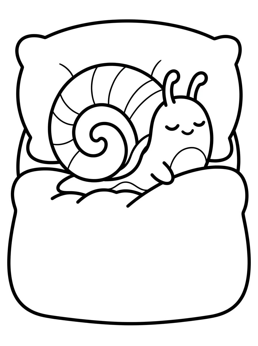 Gary Dormindo na Caminha para colorir Desenho de Gary Dormindo na Caminha para colorir e imprimir grátis