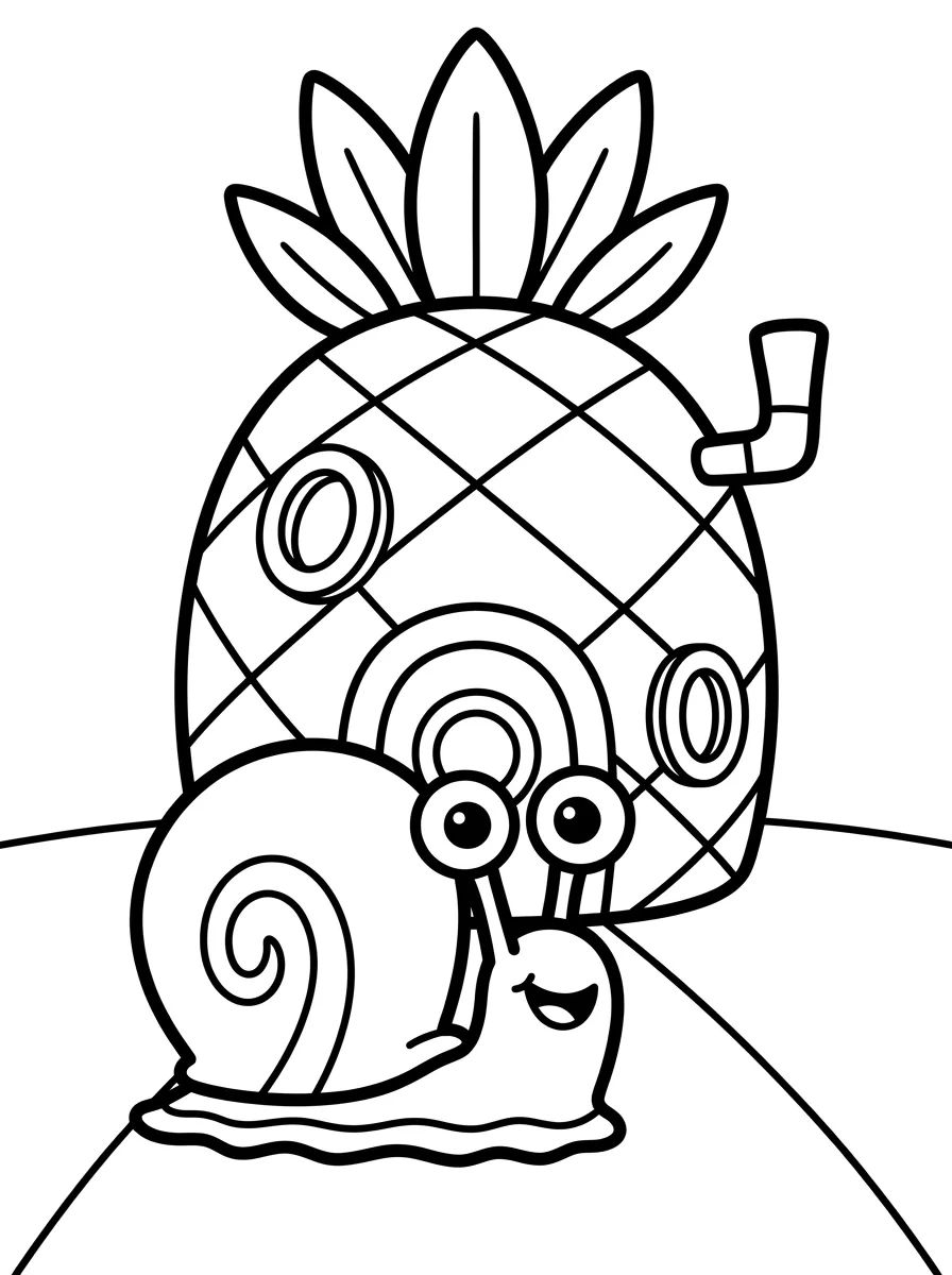 Gary Feliz na Fenda do Biquíni para colorir Desenho de Gary Feliz na Fenda do Biquíni para colorir e imprimir grátis