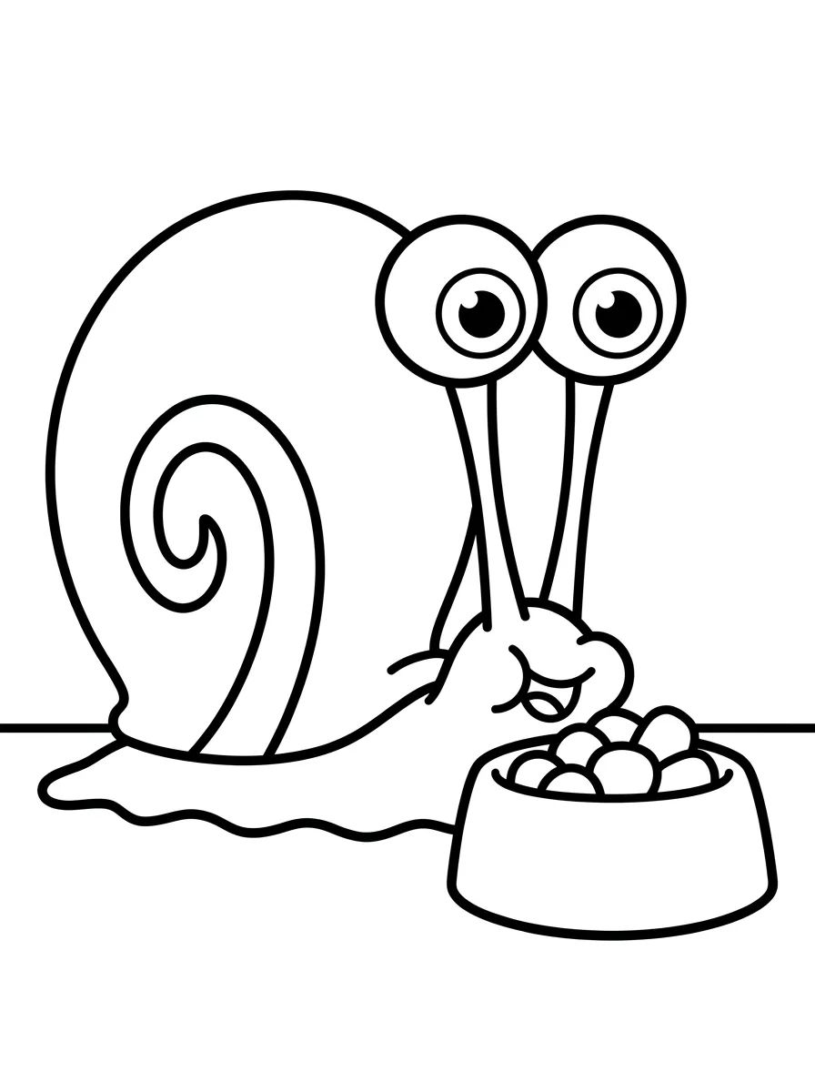 Capa da coleção Desenhos do Gary o Caracol para Colorir