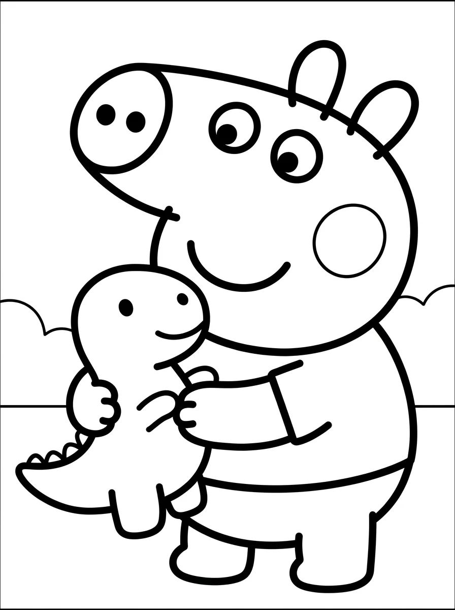 Capa da coleção Desenhos do George Pig para Colorir