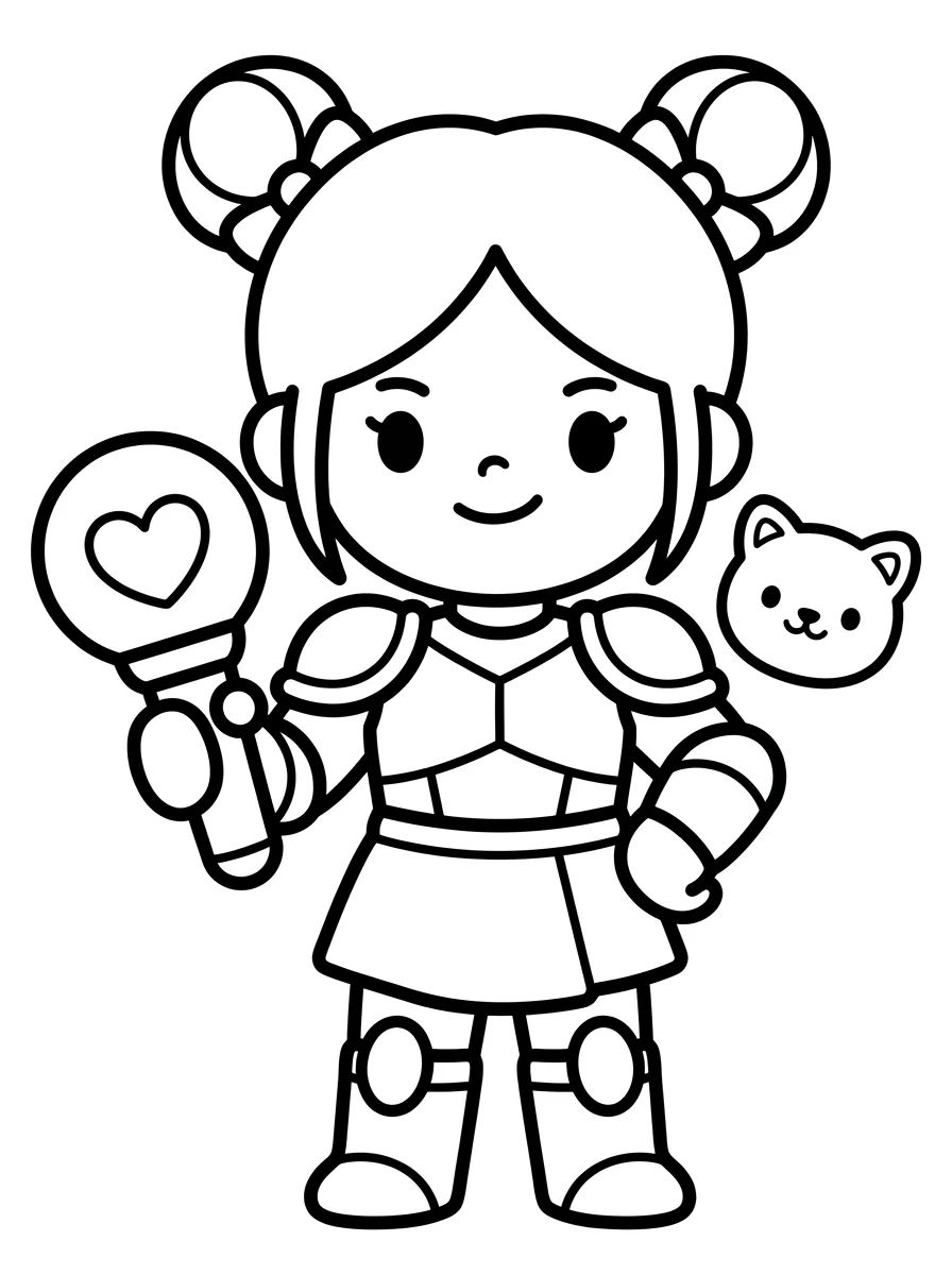 Coleção de desenhos para colorir: Guerreiras K-Pop para Colorir