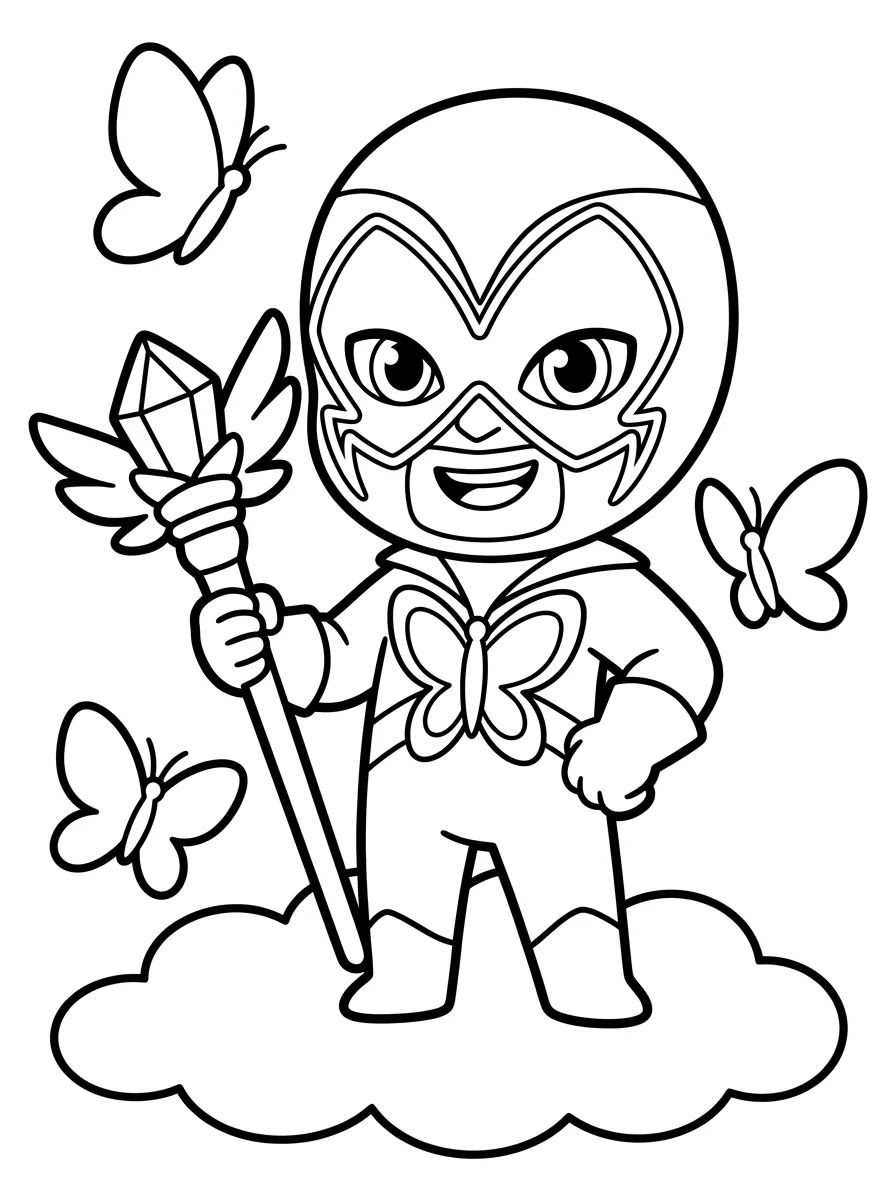 Chibi Hawk Moth Sorrindo para colorir Desenho de Chibi Hawk Moth Sorrindo para colorir e imprimir grátis