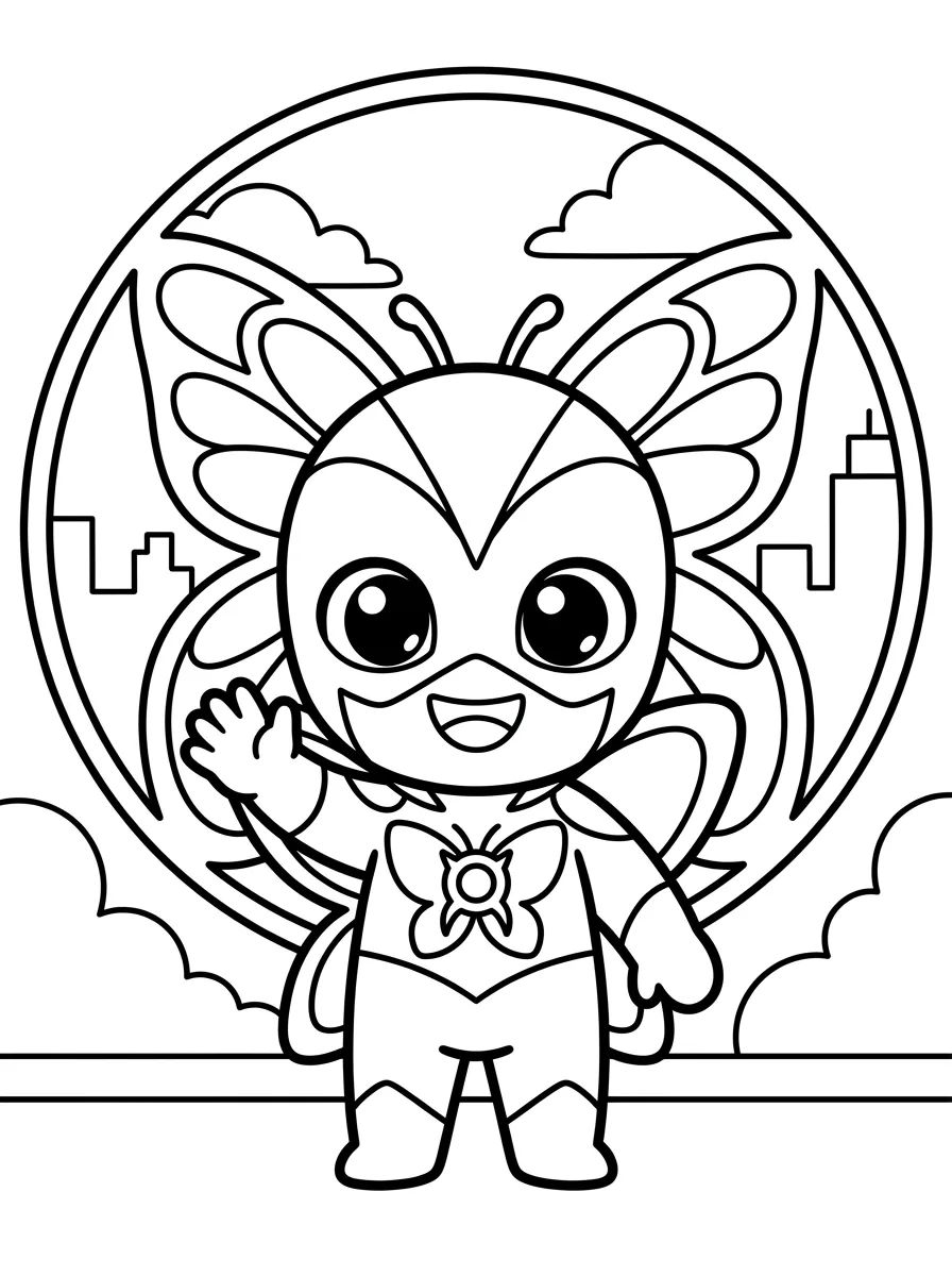 Hawk Moth na Janela do Esconderijo para colorir Desenho de Hawk Moth na Janela do Esconderijo para colorir e imprimir grátis