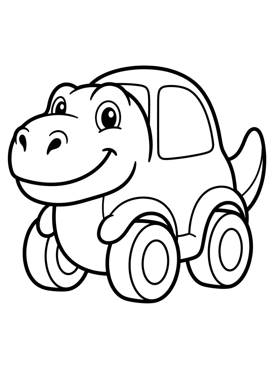 Carro Dinossauro Hot Wheels para colorir Desenho de Carro Dinossauro Hot Wheels para colorir e imprimir grátis