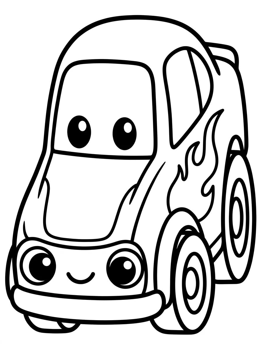 Hot Wheels Carro de Chamas para colorir Desenho de Hot Wheels Carro de Chamas para colorir e imprimir grátis