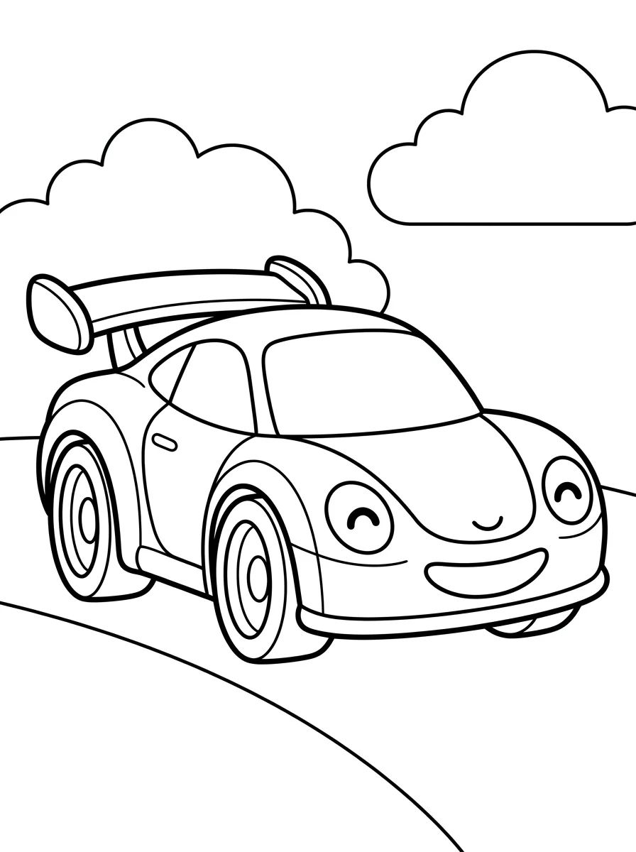 Hot Wheels Esportivo Futurista para colorir Desenho de Hot Wheels Esportivo Futurista para colorir e imprimir grátis
