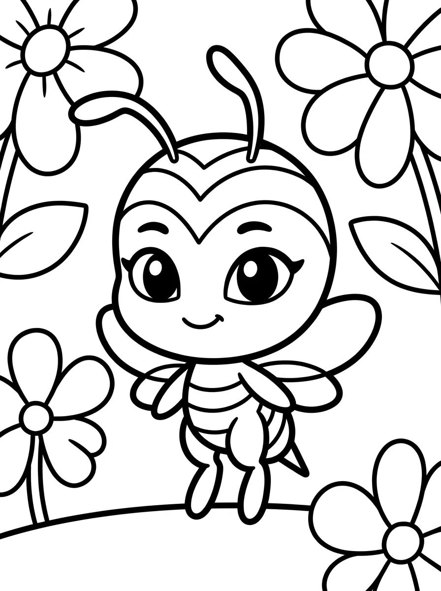 Pollen a Kwami da Abelha para colorir Desenho de Pollen a Kwami da Abelha para colorir e imprimir grátis