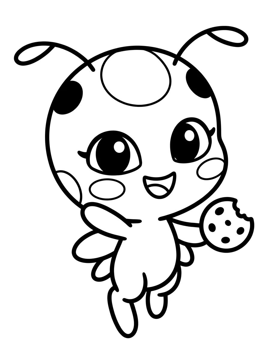 Coleção de desenhos para colorir: Kwamis de Miraculous para Colorir