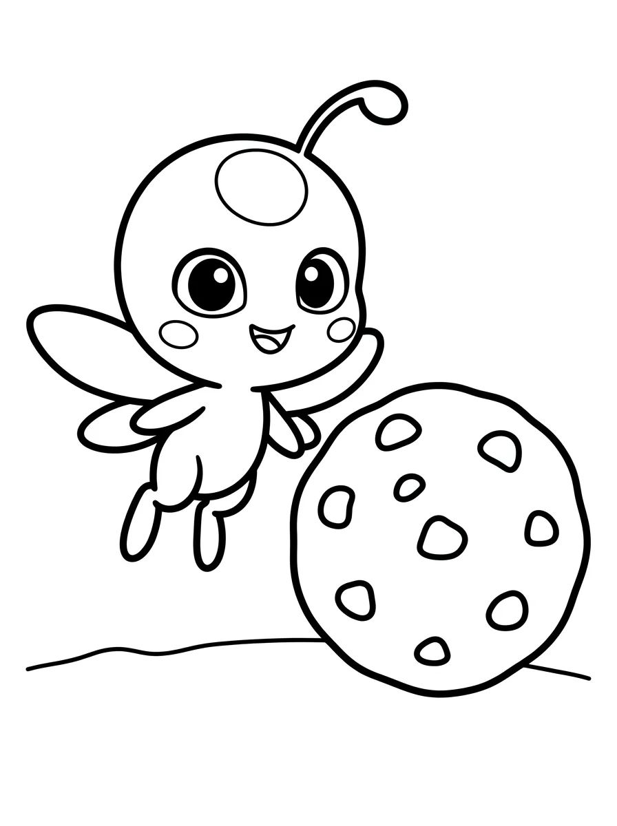 Capa da coleção Kwamis de Miraculous para Colorir